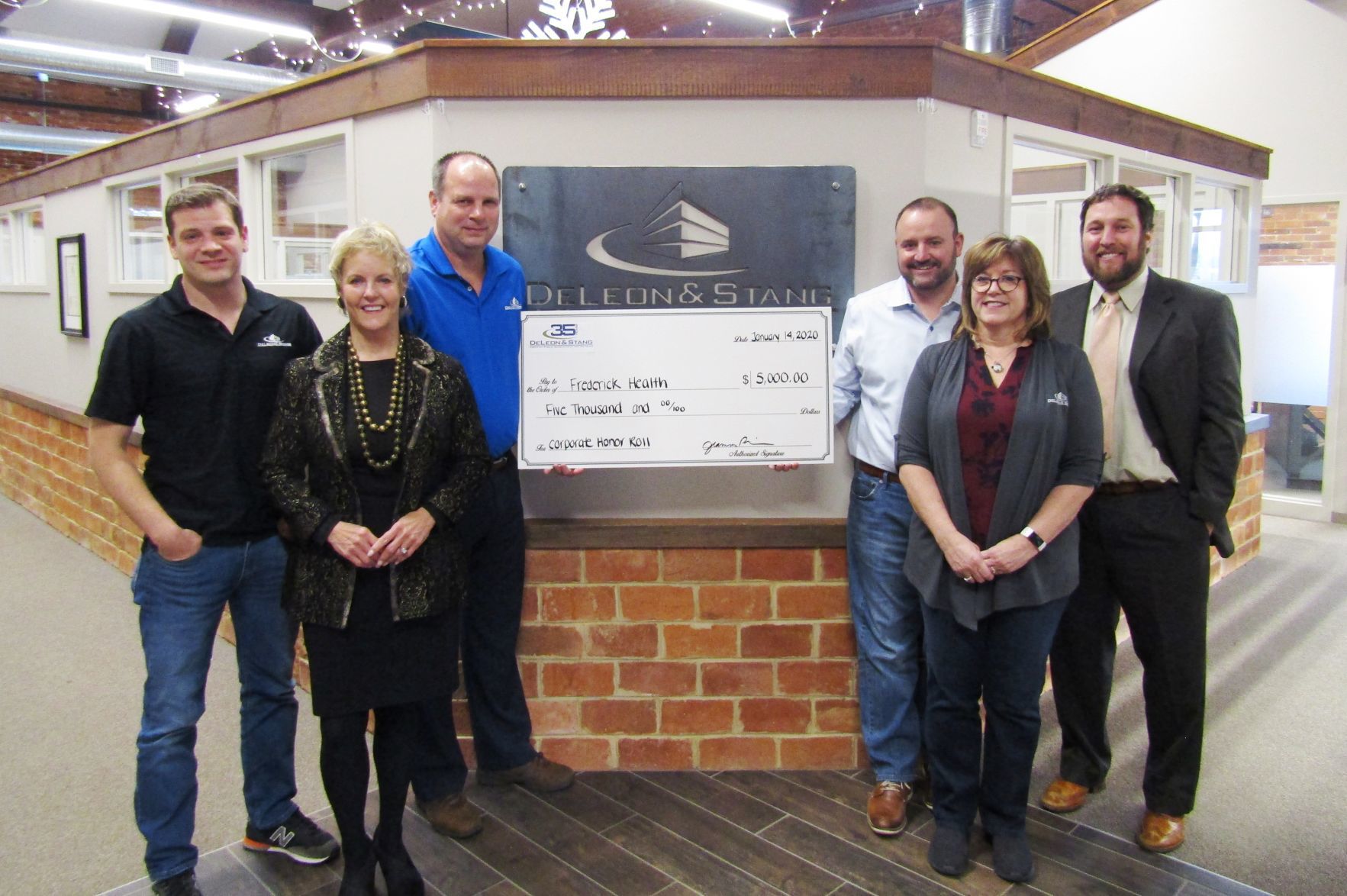 DeLeon & Stang donation to Frederick Health